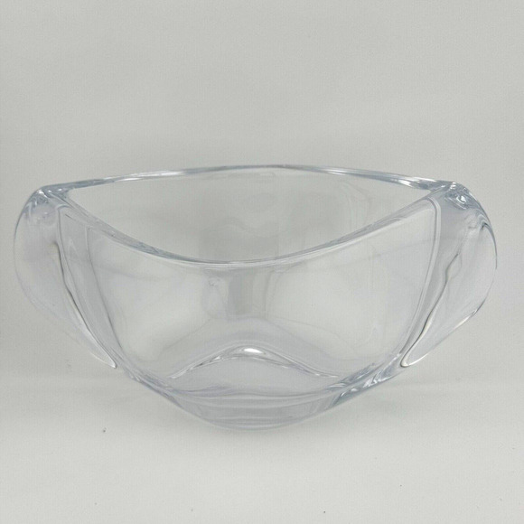 Crystalite Bohemia modern Orbit Bowl Vase 180mm from Poland - Picture 9 of 9